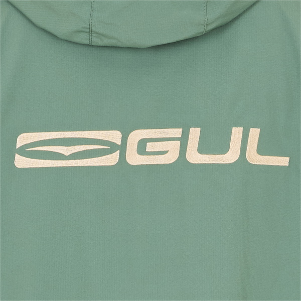 2026 Gul Junior Revorobe Long Sleeve Changing Robe AC0135-C6 - Green / Taupe
